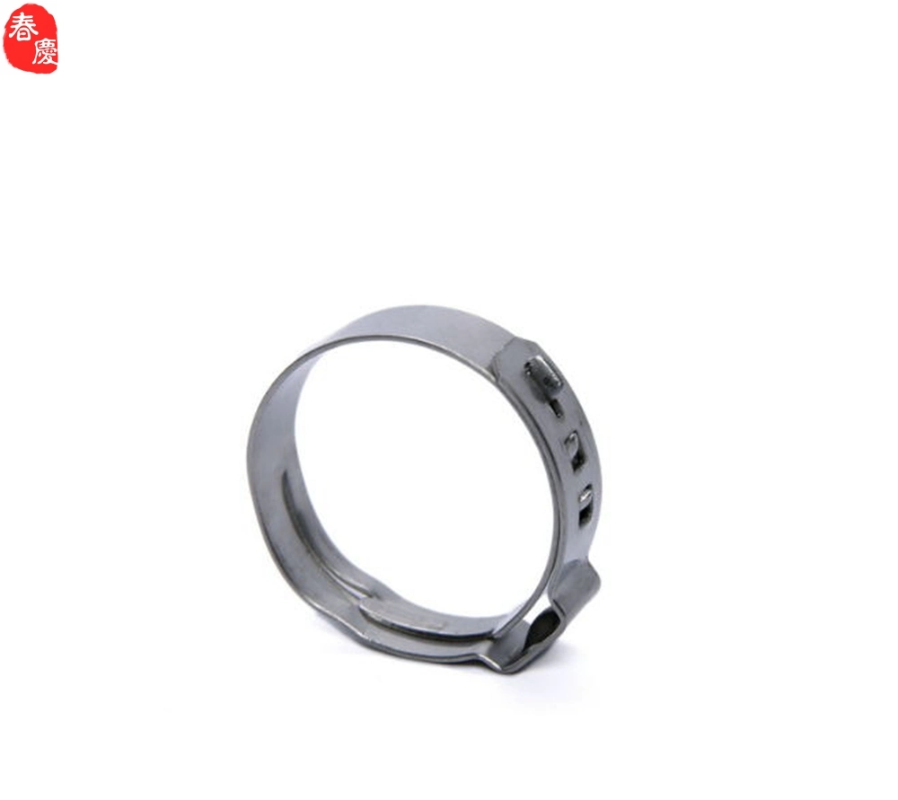 Stainless Steel Single Ear Stepless Hose Clamp